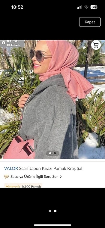 Valor pamuk kraş japon kirazı - Görsel 2