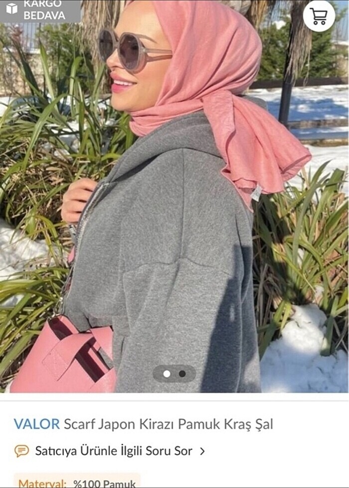 Valor pamuk kraş japon kirazı - Görsel 2