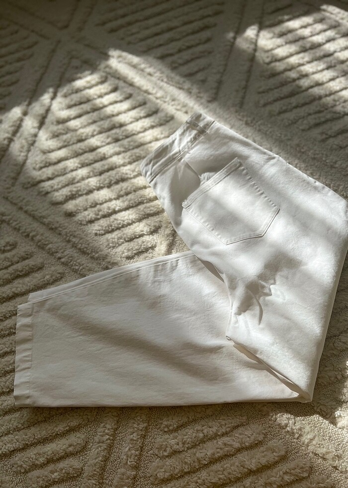 Zara beyaz pantolon - Görsel 3