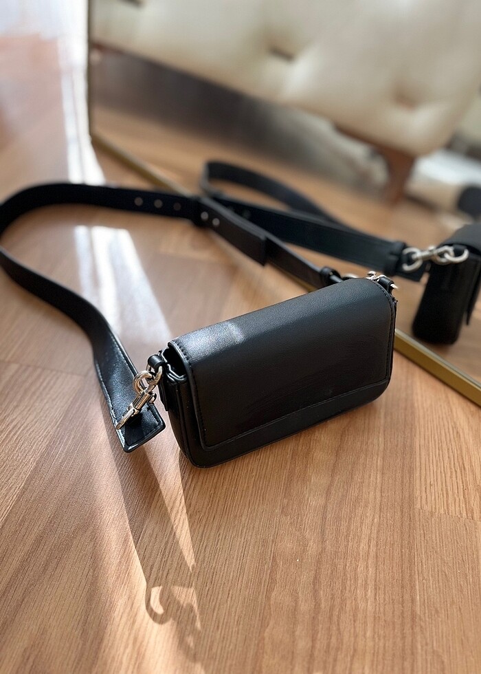 Mango siyah çanta - Görsel 2