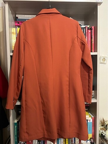 l Beden turuncu Renk Blazer ceket