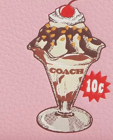  Beden pembe Renk Coach cüzdan