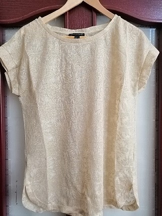 Zara hafif sim detaylı tshirt