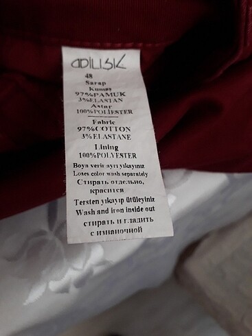 Pantolon şarap rengi