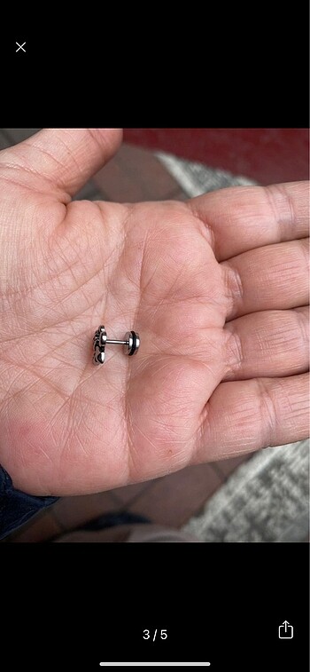Diğer Chrome hearts 316 L ÇELİK BABY CROSS küpe