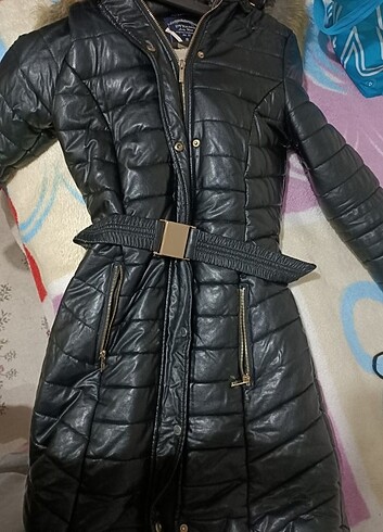 Kürklü dışı deri mont