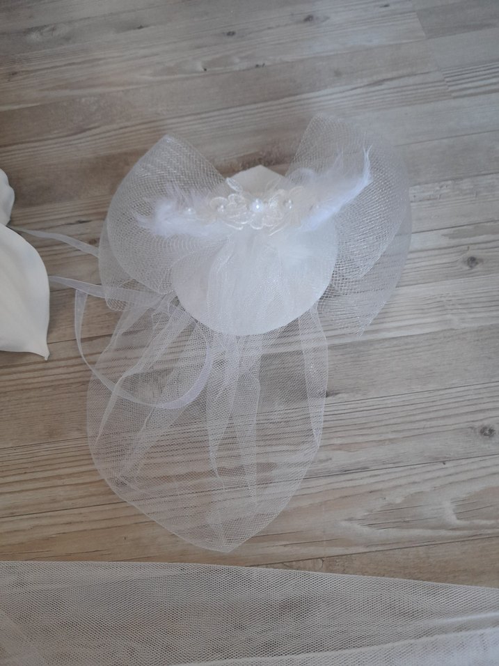 Dantel Detaylı Beyaz Bohem Gelin Aksesuarları - Görsel 4