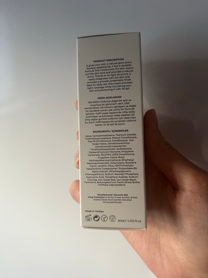 VANG Açık Ton BB Krem SPF 30+ 40 ml - Görsel 2