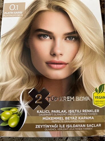Diğer Sea color 0.1 saç boyası platin sarı