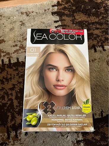 Sea color 0.1 saç boyası platin sarı