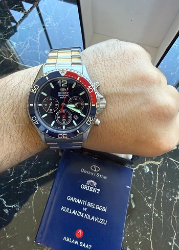 Orient Mako Chronograph Solar - Görsel 3