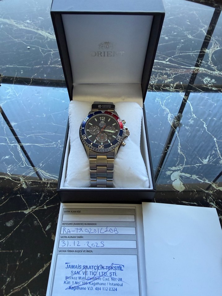 Orient Mako Chronograph Solar - Görsel 2