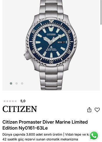 Citizen Promaster Diver Marine - Görsel 7