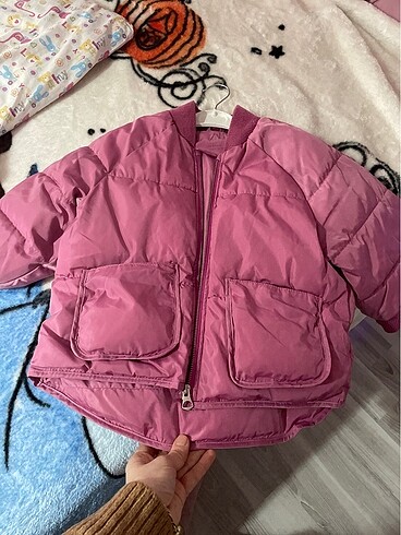4 Yaş Beden pembe Renk Zara kız mont