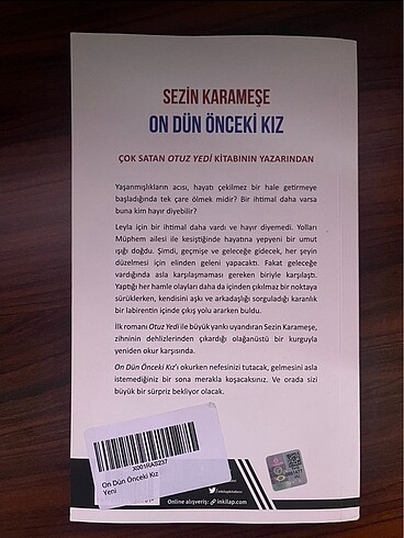 sezin karameşe on dün önceki kız