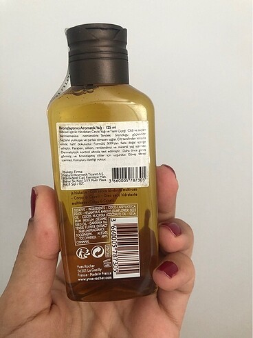 Beden Renk Yves rocher monoi bronzlastirici