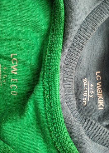 LC Waikiki Erkek Çocuk Yeşil Uzun Kollu Baskılı Tişört