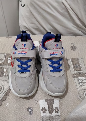 Gri Erkek Çocuk Spor Ayakkabı Velcro