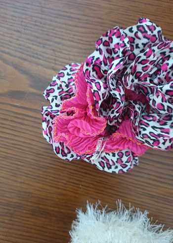 Renkli Bohem Örgü Lastik Toka Seti - Görsel 5