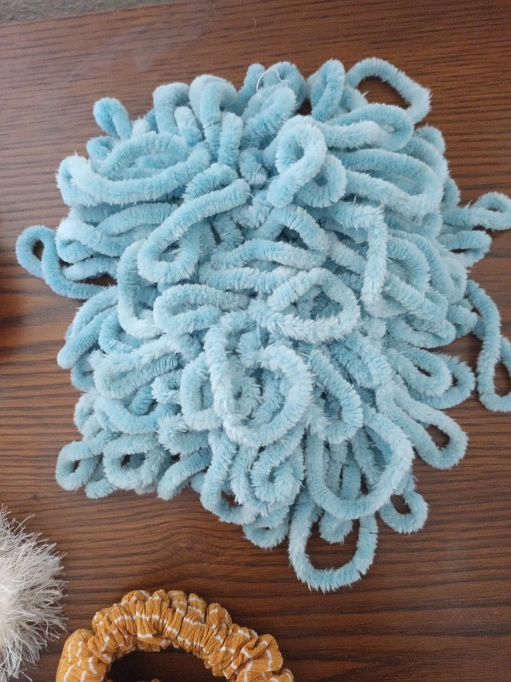 Renkli Bohem Örgü Lastik Toka Seti - Görsel 4