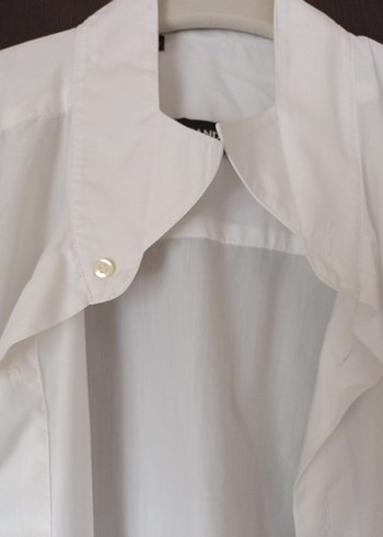 Beyaz Ata yaka gömlek - Görsel 4
