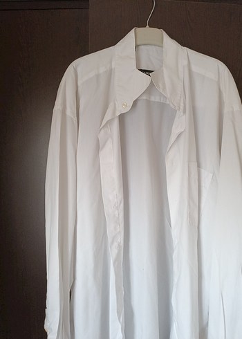 Beyaz Ata yaka gömlek - Görsel 5