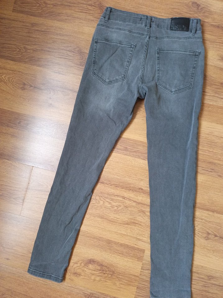 Gri Erkek Denim Jean Pantolon - Görsel 5