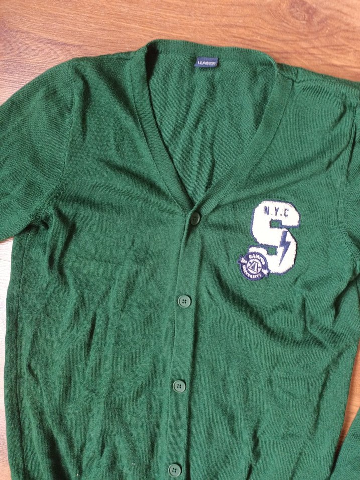 Kadın Yeşil Uzun Kollu Hırka - Görsel 2