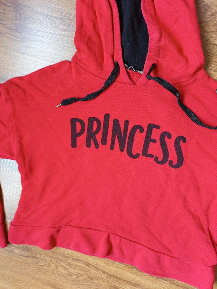 Kırmızı Kapüşonlu Baskılı Sweatshirt - Görsel 2