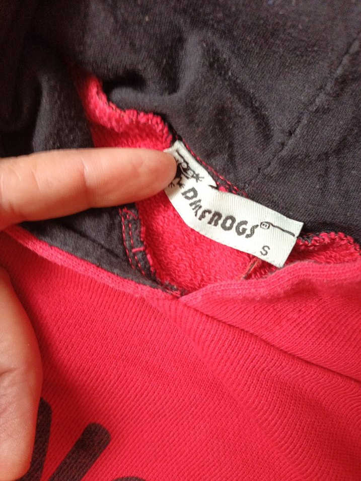 Kırmızı Kapüşonlu Baskılı Sweatshirt - Görsel 4