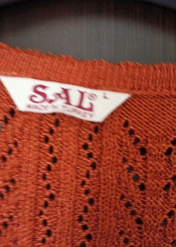 Bohem Tarz Kahverengi Örgü Kadın Yelek - Görsel 5