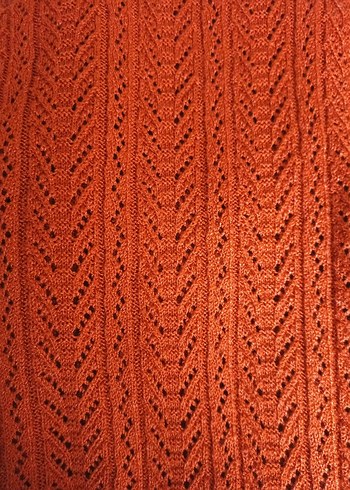 Bohem Tarz Kahverengi Örgü Kadın Yelek - Görsel 6