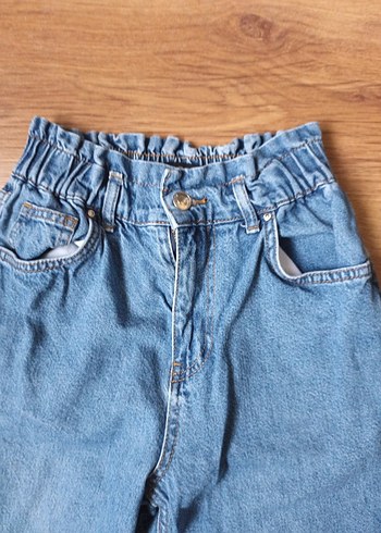 Gri Mavi Rahat Kesim Kadın Kot Pantolon - Görsel 2