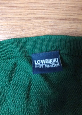 Düğmeli Yeşil Erkek Çocuk Hırka - Görsel 3