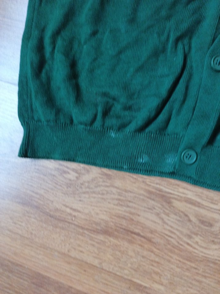 Düğmeli Yeşil Erkek Çocuk Hırka - Görsel 4