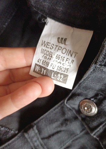 Kadın Siyah Midi Boy Denim Pantolon - Görsel 7