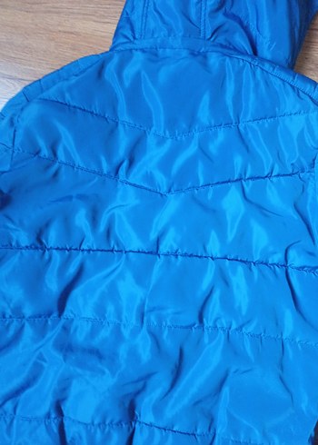 Erkek Mavi Kapüşonlu Kayak Montu - Görsel 7