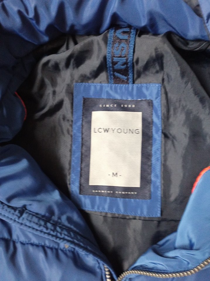 Erkek Mavi Kapüşonlu Kayak Montu - Görsel 5