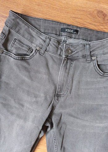 Gri Rahat Kesim Erkek Denim Pantolon - Görsel 2