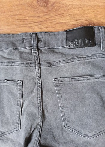 Gri Rahat Kesim Erkek Denim Pantolon - Görsel 5