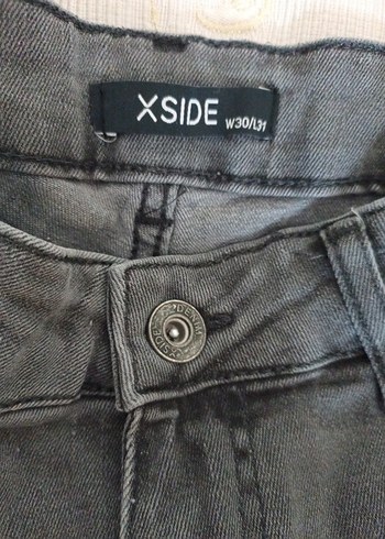 Gri Rahat Kesim Erkek Denim Pantolon - Görsel 6