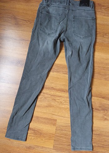 Gri Rahat Kesim Erkek Denim Pantolon - Görsel 4