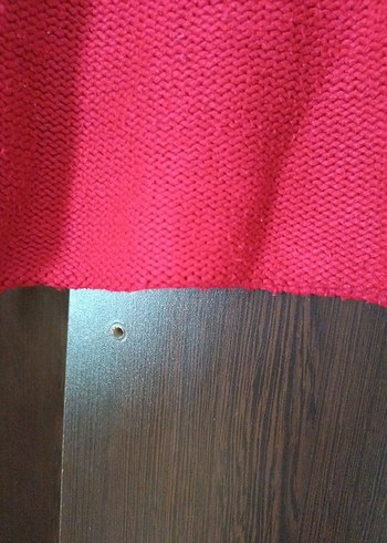 Kırmızı Balıkçı Yaka Triko Kadın Kazak - Görsel 4