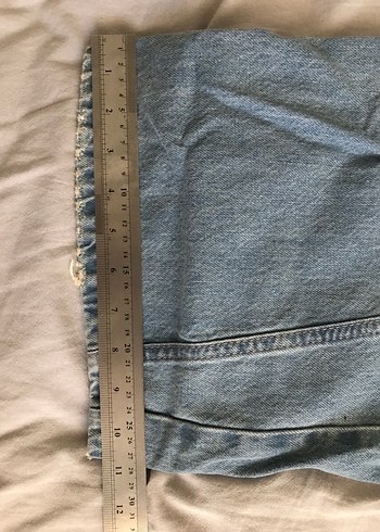 xs Beden Zara Wide Leg Mavi Denim Pantolon