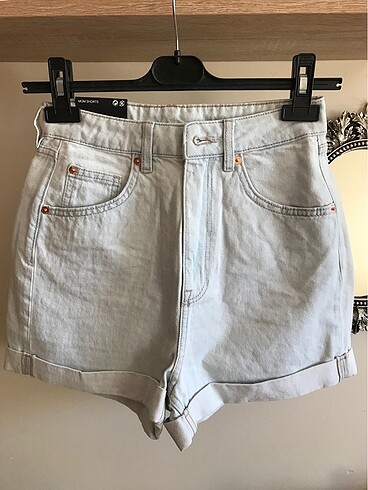 H&M mom shorts jean şort