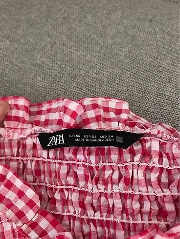 xs Beden Zara pötikare omzu açık bluz