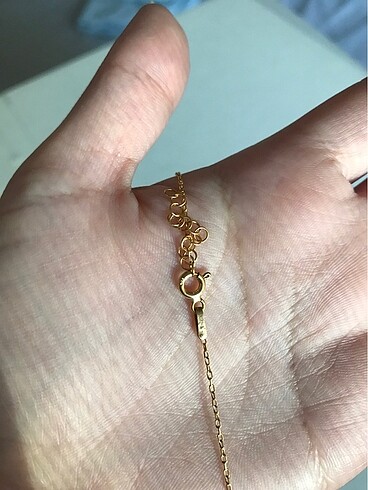 Beden 925 ayar gold nazar boncuklu kolye