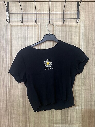 Crop siyah
