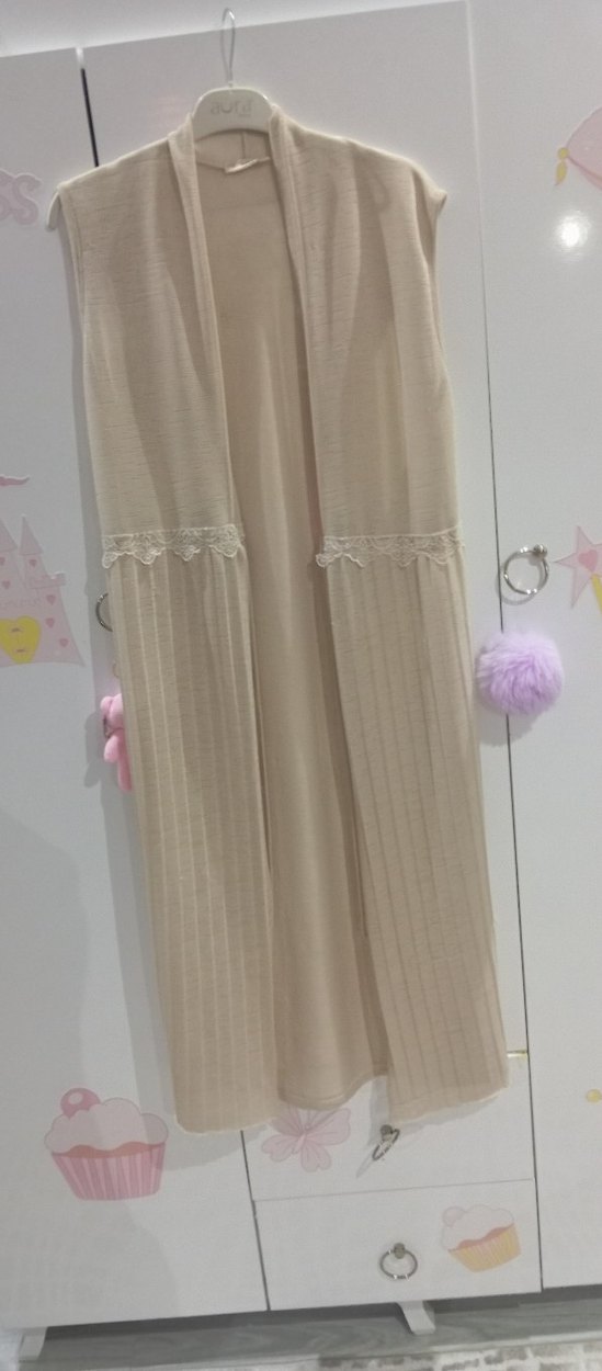 Bej yelek - Görsel 3