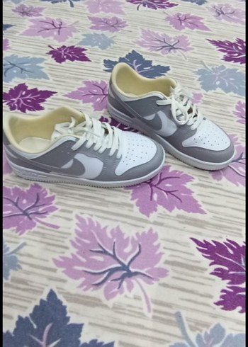 Gri Kadın Spor Ayakkabı Velcro Bağcıklı - Görsel 5